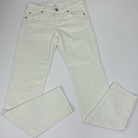 Kut From The Kloth Women’s Off-White Sienna Mid-Rise Skinny Jeans 4/W30/L31.5 - Picture 1 of 14